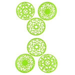 Silicone Trivet Mat Hot Pot Holder Set of 6